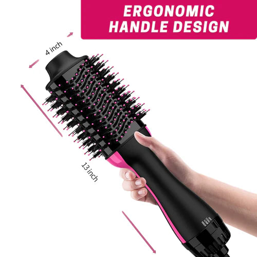 3‑in‑1 Hot Air Hair Styler – Ionic Dryer, Volumizer & Straightener Brush