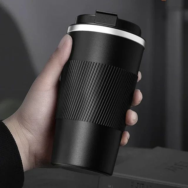 Spill-Proof Travel Mug – 12oz of Pure Coffee Power, Hot or Iced,
