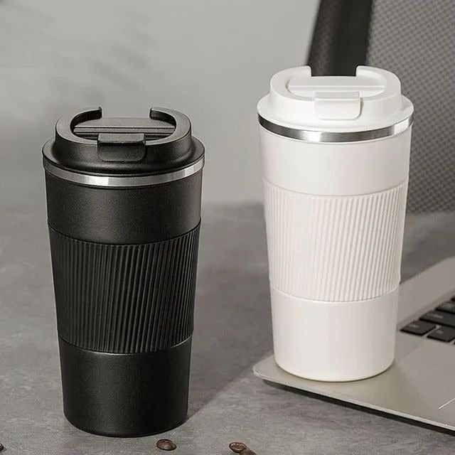 Spill-Proof Travel Mug – 12oz of Pure Coffee Power, Hot or Iced,