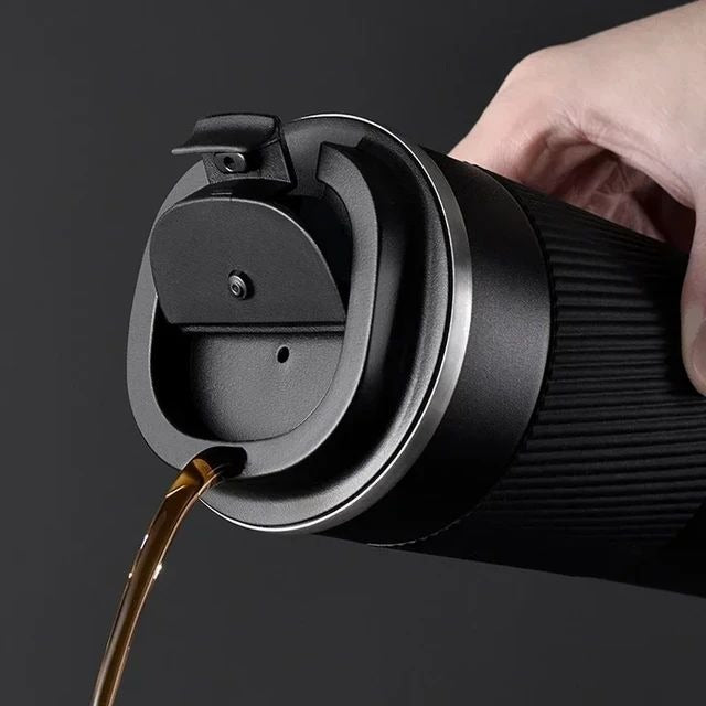 Spill-Proof Travel Mug – 12oz of Pure Coffee Power, Hot or Iced,